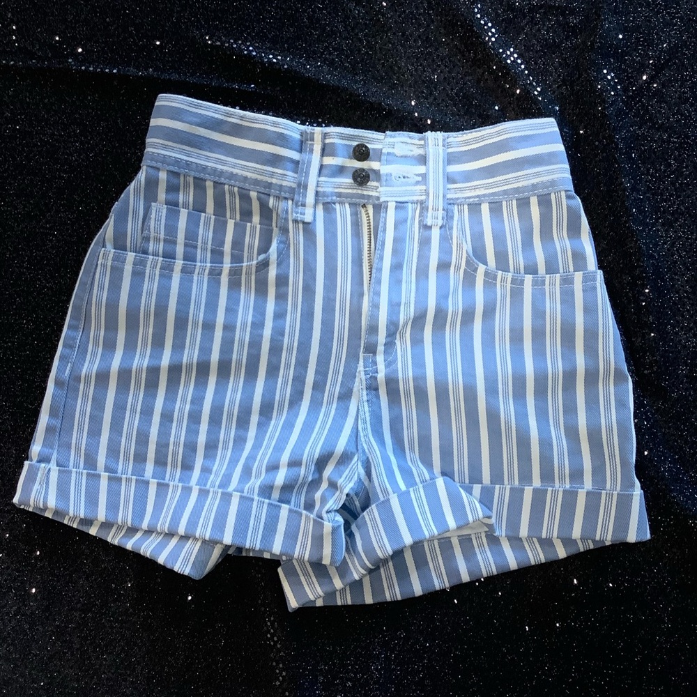 High Waisted Stripped BDG Shorts